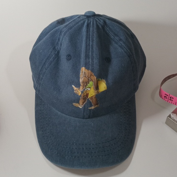 Bigfoot Sasquatch Baseball Hat Blue Hunting Gag Gift Summer - Picture 1 of 6